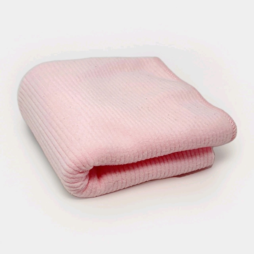 Vintage Solid Pink Baby Blanket Soft‎ Ribbed Toys R Us Especially For Baby